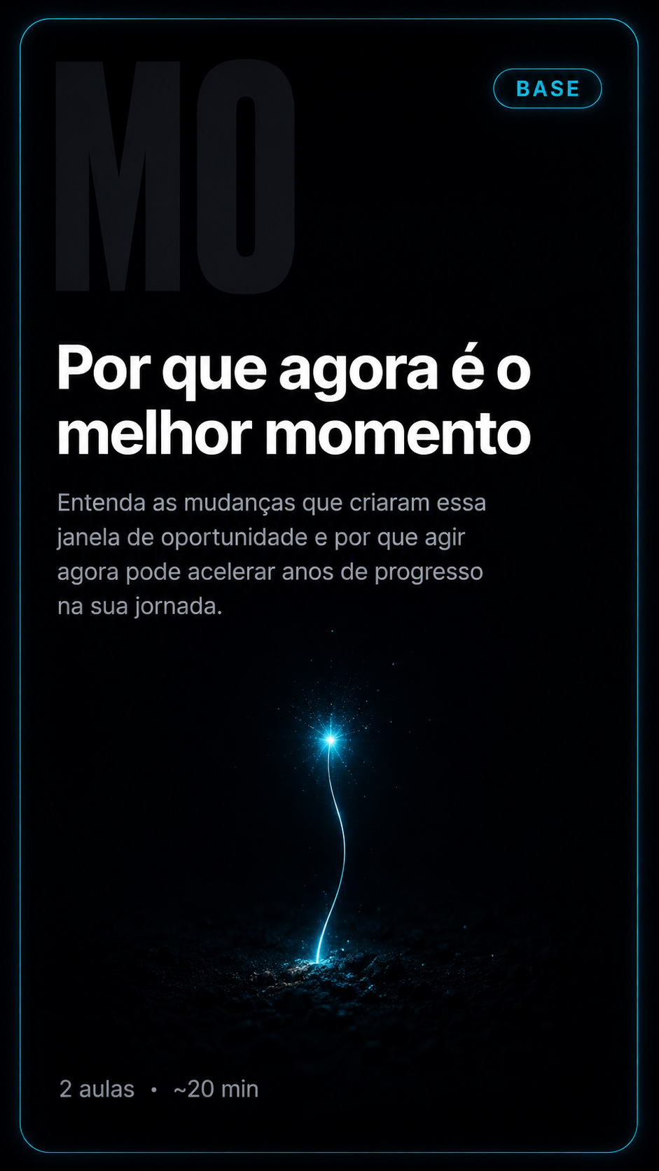 Por que agora é o melhor momento